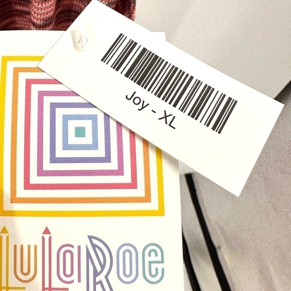 NWT Lularoe Size XL Joy Vest Long Line Sleeveless Duster Cardigan Marled Pink - Picture 4 of 9